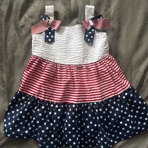 Patriotic Striped and Starred Dress